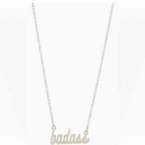 Silver 'Badass' Necklace
